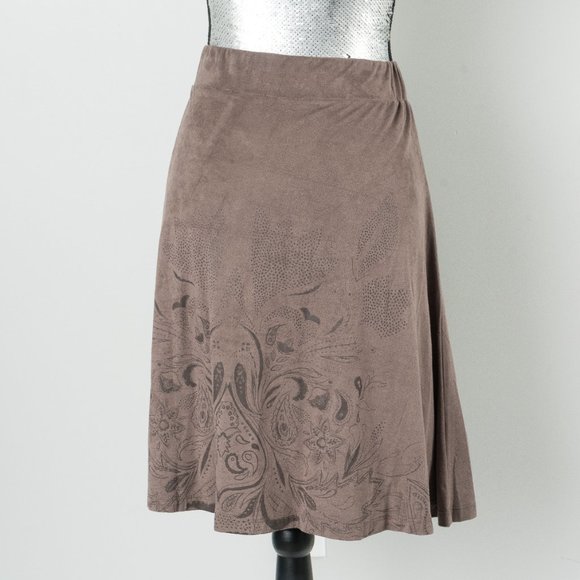 NWOT Desigual faux suede skirt - XL ( size 12) - Picture 5 of 7